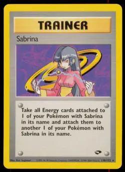 Sabrina 110/132 Rare Gym Challenge Pokemon Heavily Played - Image 1