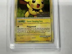 2010 Pokemon Heart Gold Soul Silver Pichu Prerelease Holo Stamped PSA 9 Mint - Image 2