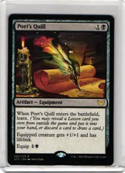 Magic the Gathering MTG Poet's Quill (82) Strixhaven School of Mages NM - Image 1