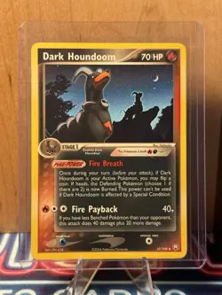 Pokemon - Dark Houndoom 37/109 Team Rocket Returns Regular - Image 2
