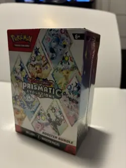 Pokemon TCG Scarlet & Violet Prismatic Evolutions Booster Bundle Sealed 6 Packs - Image 1