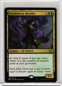 MTG The Brothers' War Deathbloom Ritualist 208/287 NM Rare - Image 1