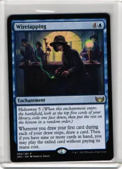 Wiretapping (065) Streets of New Capenna SNC MTG Magic - Image 1