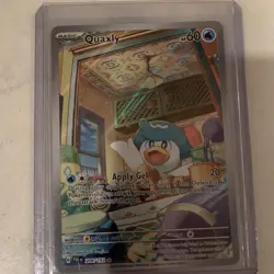 Quaxly 206/193 Sv02 Paldea Evolved Holo Illustration Rare Full Art EN 60 HP - Image 1