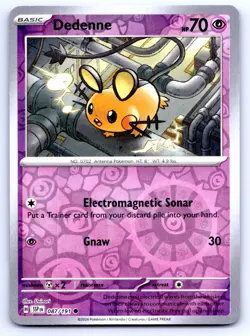 Pokemon Dedenne SV08: Surging Sparks (SSP) Common Reverse Holo 087/191 NM - Image 1