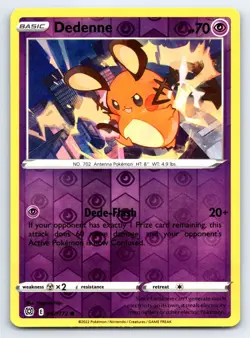 Pokemon Dedenne SWSH09: Brilliant Stars SWSH09 Reverse Holo 067/172 LP TCG - Image 1
