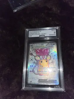 2023 Pokemon Paldea Evolved Illustration Dedenne EX Ultra Rare - AGS 9 239/193 - Image 1