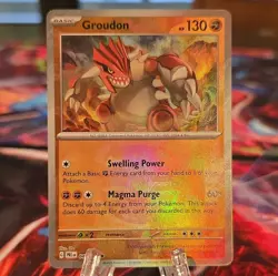 Pokemon TCG Groudon Master Ball Pattern Prismatic Evolutions 038/131 - Image 1