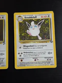 Wigglytuff 19/130 base set 2 Holo Pokemon TCG & German Knuddeluff Jungle SWIRL! - Image 4