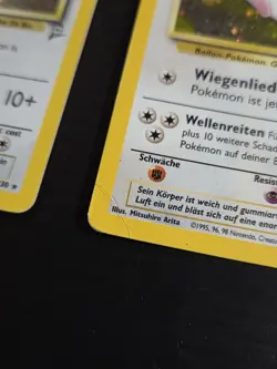 Wigglytuff 19/130 base set 2 Holo Pokemon TCG & German Knuddeluff Jungle SWIRL! - Image 5