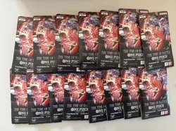 One Piece OP-16 The Time Of Battle Sleeved Booster Packs English - Lot of 15 - Image 1