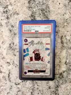 PSA 10 2025 One Piece CCG EN OP11 Monkey D. Luffy Gear Two Alt Art #080 - Image 1
