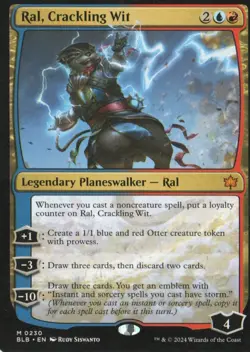 MTG BLOOMBURROW RAL, CRACKLING WIT MYTHIC RARE - Image 1