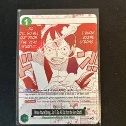 One Piece TCG English OP13-040 "I Know You're Strong... Go All Out" 3rd Anniv TC - Image 1
