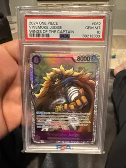 2024 One Piece CCG Vinsmoke Judge #062 Wings of the Captain PSA 10 - Image 1