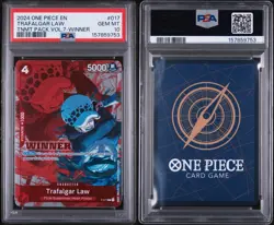 2024 ONE PIECE TOURNAMENT PACK VOL.7 #017 TRAFALGAR LAW VOL.7-WINNER PSA 10 - Image 3