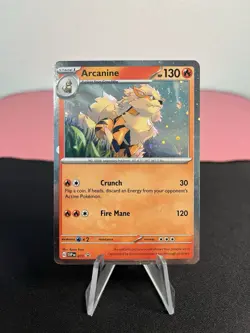Arcanine #011 Pokemon Scarlet & Violet Black Star Promo Card Cosmo Holo - NM - Image 1