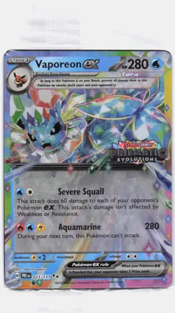 Vaporeon ex 023/131 (STAMPED) Holo Promo Misc Cards & Products Pokemon - SEALED - Image 1