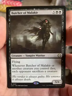 Butcher of Malakir MTG Magic the Gathering Card *slight MISCUT**Lost Caverns LCC - Image 1