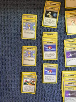 Vintage WOTC Pokemon Trainer Card Lot Base Jungle Fossil Rocket HP/Played - Image 2