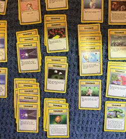 Vintage WOTC Pokemon Trainer Card Lot Base Jungle Fossil Rocket HP/Played - Image 3