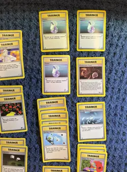 Vintage WOTC Pokemon Trainer Card Lot Base Jungle Fossil Rocket HP/Played - Image 5