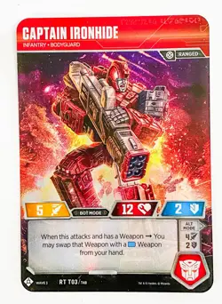 Captain Ironhide (Rare) And 39 Other Cards NM Unplayed Transformers TCG Lot - Image 1