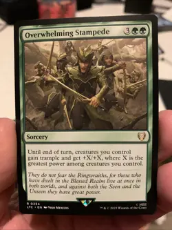 MTG ~ Overwhelming Stampede ~ LTC ~ NM - Image 1