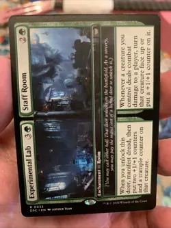 Experimental Lab Staff Room 0033 Non Foil Rare Duskmourn MTG Near Mint - Image 1