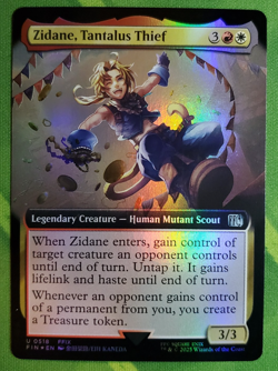 Zidane, Tantalus Thief Extended Art Foil 518 Final Fantasy MTG NM - Image 1