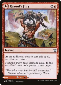 Kazuul's Fury 146 Uncommon Zendikar Rising MTG Near Mint - Image 1