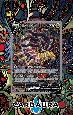 Giratina V 186 | Lost Origin CardAura Extended Art Case Pokemon TCG - Image 1