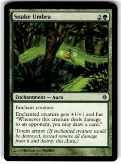 MTG NM Snake Umbra Rise of the Eldrazi Regular - Image 1