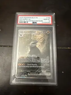 Excadrill ex 168/086 Pokemon SV10.5: Black Bolt SIR PSA 10 Gem Mint English! - Image 1