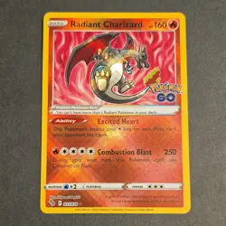 The Pokemon Company Radiant Charizard 011/078 Holo - Pokemon GO - EN - 2022 - Image 1