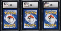 CGC 10 Pokemon Kanto FIRST PARTNER Set Charmander Squirtle Bulbasaur 037 038 039 - Image 2
