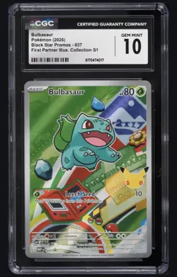 CGC 10 Pokemon Kanto FIRST PARTNER Set Charmander Squirtle Bulbasaur 037 038 039 - Image 3