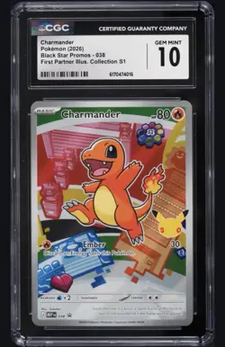 CGC 10 Pokemon Kanto FIRST PARTNER Set Charmander Squirtle Bulbasaur 037 038 039 - Image 5
