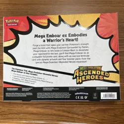 Pokemon TCG Mega Evolution Ascended Heroes Mega Emboar ex Box - Image 3