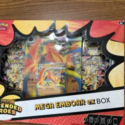 Pokemon TCG Mega Evolution Ascended Heroes Mega Emboar ex Box - Image 4