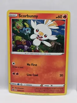 Scorbunny SWSH071 Black Star Promo Pokemon TCG LP - Image 1