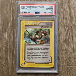 PSA 10 Pokemon Skyridge - FISHERMAN #125/144 - Gem Mint - Low Pop - Image 1