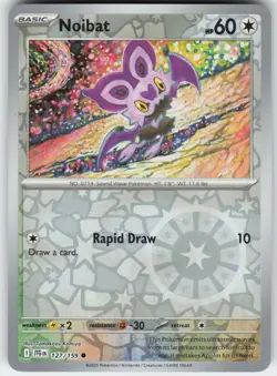 Noibat 127/159 Common Journey Together Pokemon Reverse Holo Near Mint - Image 1