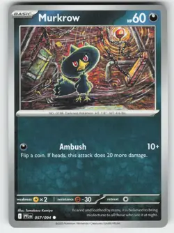 Murkrow 057/094 Common Phantasmal Flames Pokemon Near Mint - Image 1