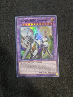 Elemental HERO Cosmo Neos SAST-EN036 1st Super Rare Yugioh Card - Image 1