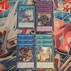 ALIN-EN066 Gordian Slicer Secret + 9cd Super/Cmn Gladiator Beast SUDA set YuGiOh - Image 1