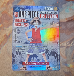 Bandai Monkey.D.Luffy P-055 Promo Holo Character College Basketball EN 2026 - Image 1