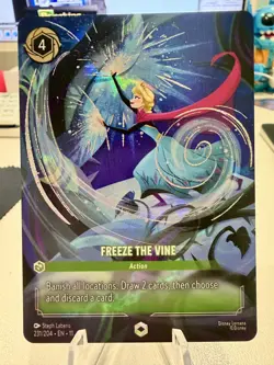 Disney Lorcana Freeze the Vine 231/204 Enchanted Winterspell NM - Image 1