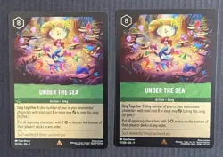 Disney Lorcana Under The Sea Rare Foil Fabled Qty 2 - Image 1