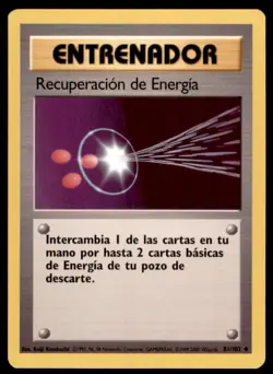 2000 Pokemon Base Unlimited Energy Retrieval Spanish #81 Vintage - Image 1
